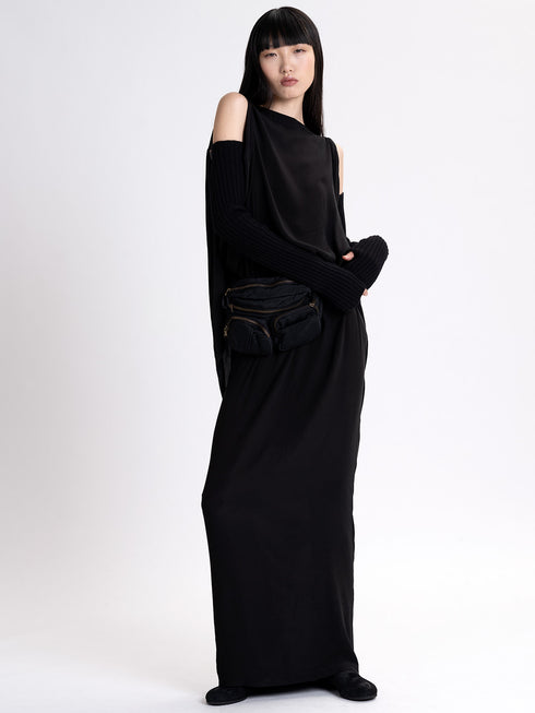 Silk Scarf Dress black